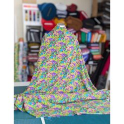 Viscose Fabric - Psychedelic Dragons - 140cm Wide
