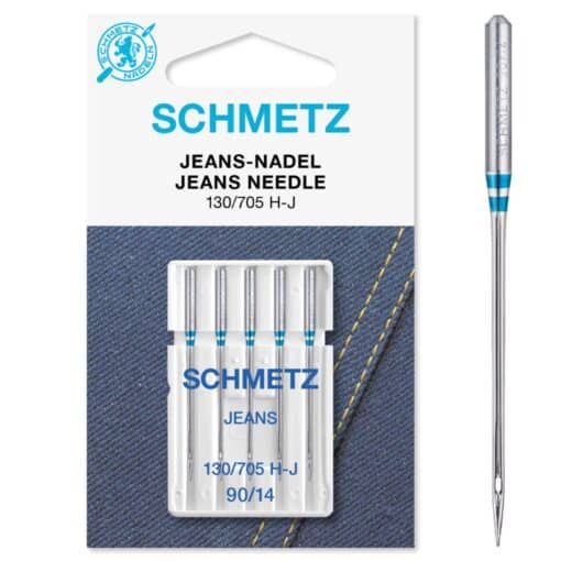 Schmetz Jeans Sewing Machine Needles - Size 90/14 - 130/705H