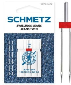 Schmetz Jeans Twin Sewing Machine Needle - Size 100/16 - 4.0mm
