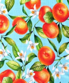 Viscose Fabric - Orange Blossom - 140cm Wide