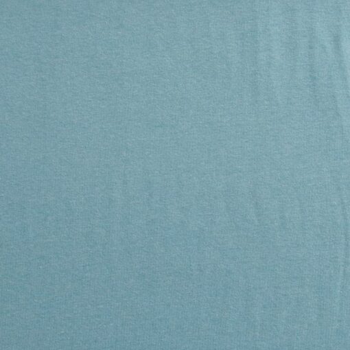 Cotton Jersey Fabric - Turquoise Melange Four Way Stretch - 150cm Wide
