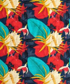 Viscose Fabric - Vivid Large Floral - 140cm Wide