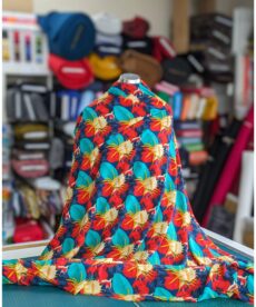Viscose Fabric - Vivid Large Floral - 140cm Wide