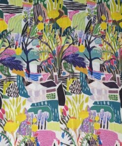 Viscose Fabric - Abstract Garden - Digital Print - 140cm Wide