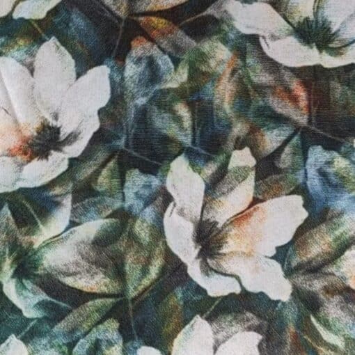 Viscose Fabric - Magnolia Floral - 140cm Wide REMNANT
