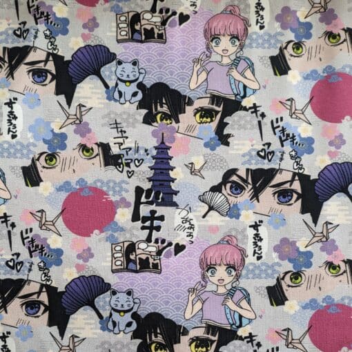 Manga Cotton Jersey Fabric at More Sewing