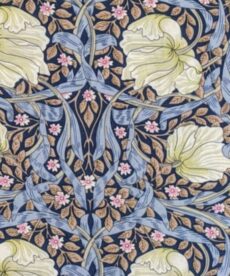 Viscose Fabric, Morris On Blue, 140cm Wide. - More Sewing