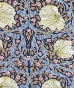 Viscose Fabric, Morris On Blue, 140cm Wide. - More Sewing
