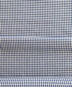 Cotton Gingham Fabric - Royal Blue Woven 5mm Square - 140cm Wide