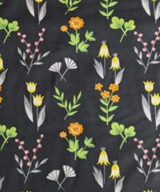 Cotton Fabric - Botanical Flower - 110cm Wide