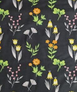 Cotton Fabric - Botanical Flower - 110cm Wide