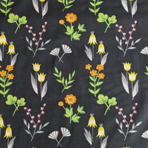 Cotton Fabric - Botanical Flower - 110cm Wide