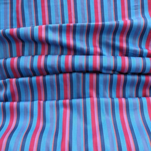 Cotton Fabric, Woven Mixed Stripe, 145cm Wide - More Sewing