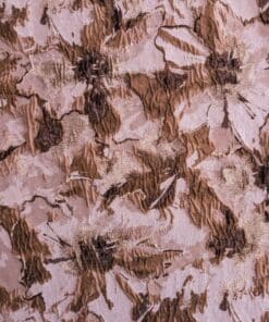 Deadstock Polyester Brocade Fabric Glitch Stretch Metal