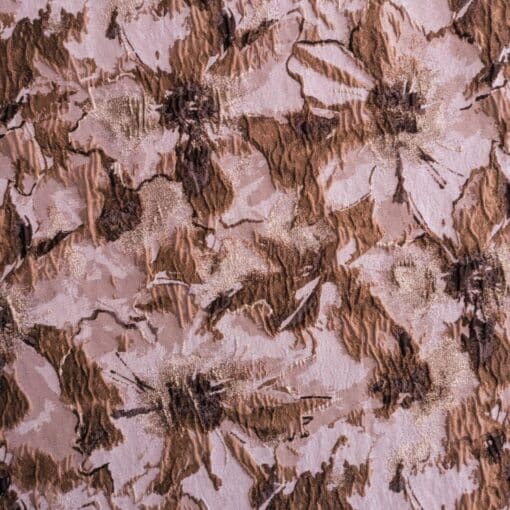 Deadstock Polyester Brocade Fabric Glitch Stretch Metal