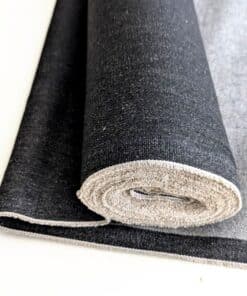 14oz Black Rigid Denim Fabric - Heavyweight - For Jeans, Jackets