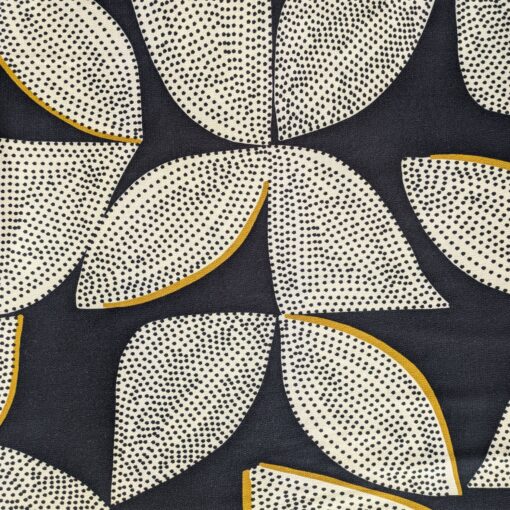 Viscose Marocain Fabric, Graphic Leaves, Deadstock - More Sewing