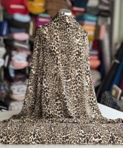 Polyester Fabric - Leopard Print - For Dresses, Skirts, Tops