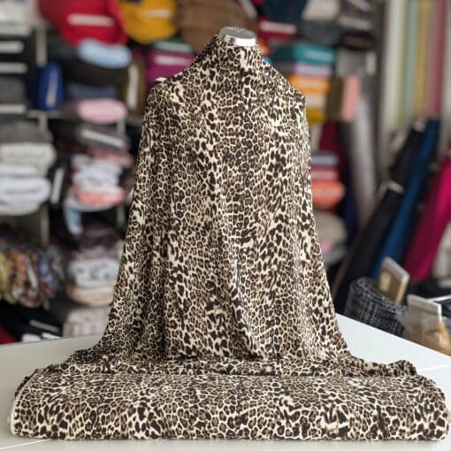 Polyester Fabric - Leopard Print - For Dresses, Skirts, Tops