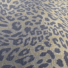 Denim Foil Fabric - Leopard Print