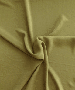 French Crepe Fabric - Olive Green