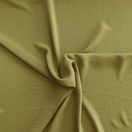 French Crepe Fabric - Olive Green