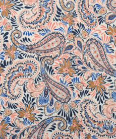Viscose Jersey Fabric - Paisley Floral - Four Way Stretch