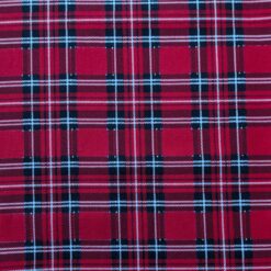 red tartan corduroy fabric -ghfs