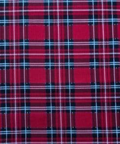 red tartan corduroy fabric -ghfs