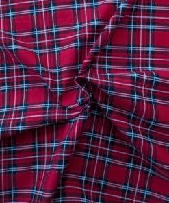 tartan dress fabric, cotton cordur95