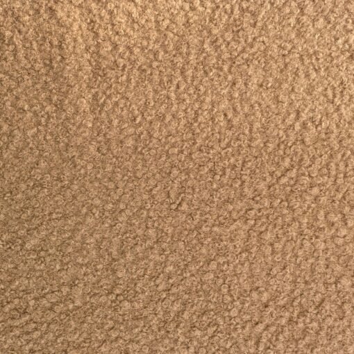 Polyester Boucle Fabric - Camel - 150cm Wide