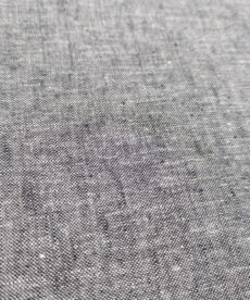 Linen Blend Slubby Chambray Fabric Black And White 140cm Wide