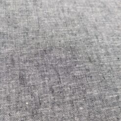 Linen Blend Slubby Chambray Fabric Black And White 140cm Wide