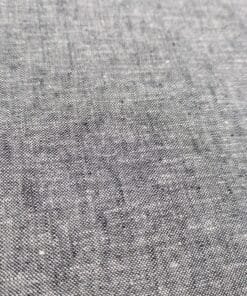 Linen Blend Slubby Chambray Fabric Black And White 140cm Wide