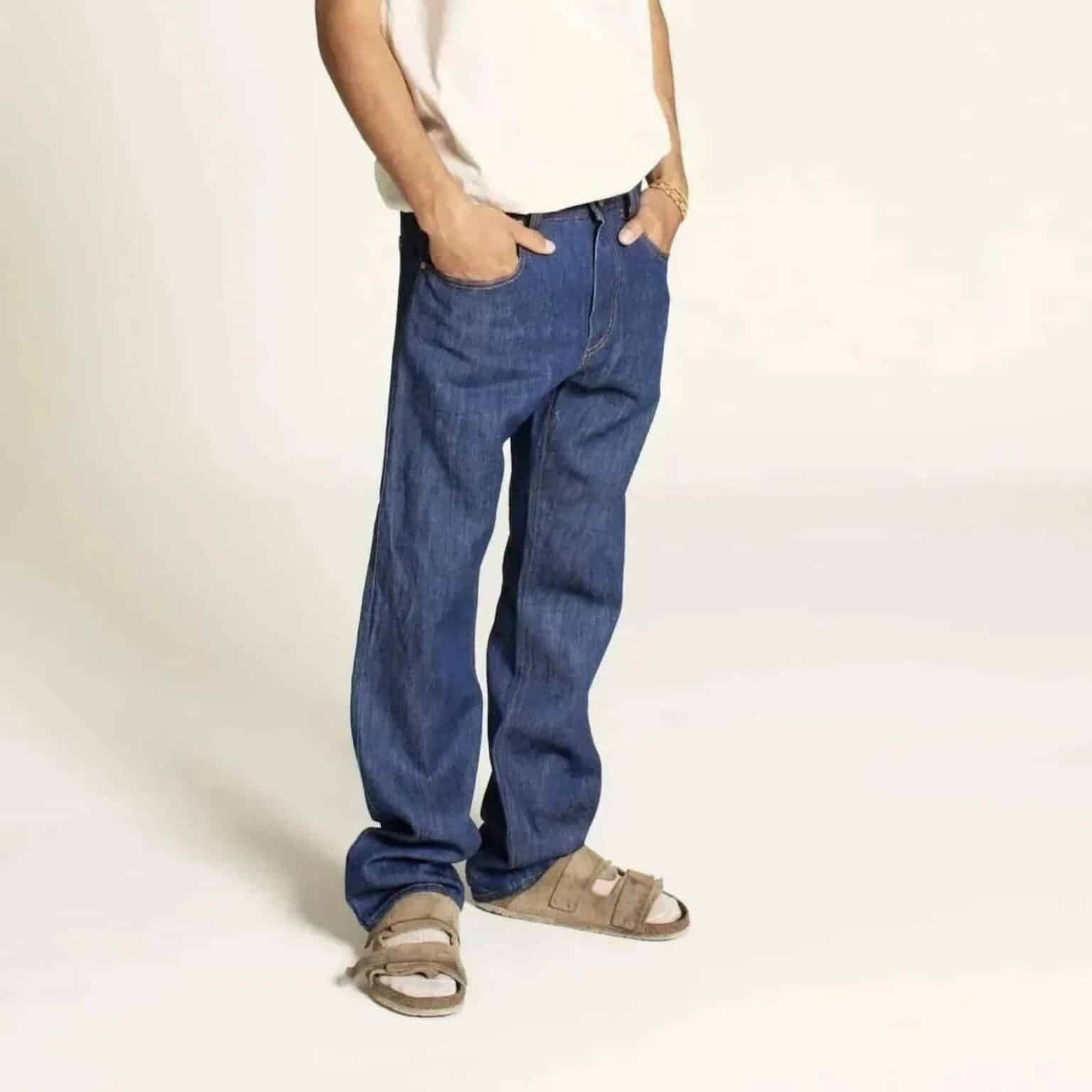 WBM Mens Jeans Dressmaking Kit Blue Denim Fabric | More Sewing