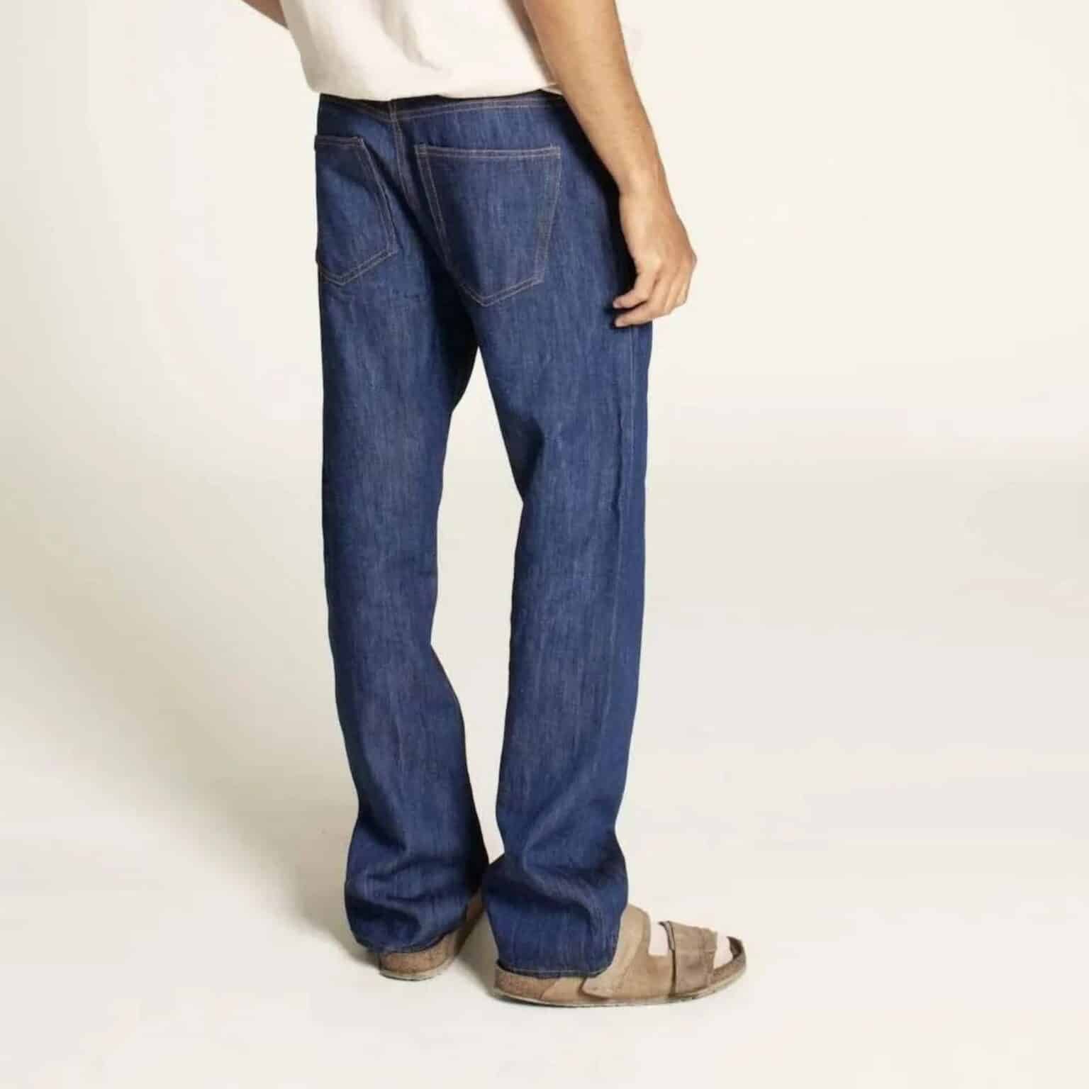 WBM Mens Jeans Dressmaking Kit Blue Denim Fabric