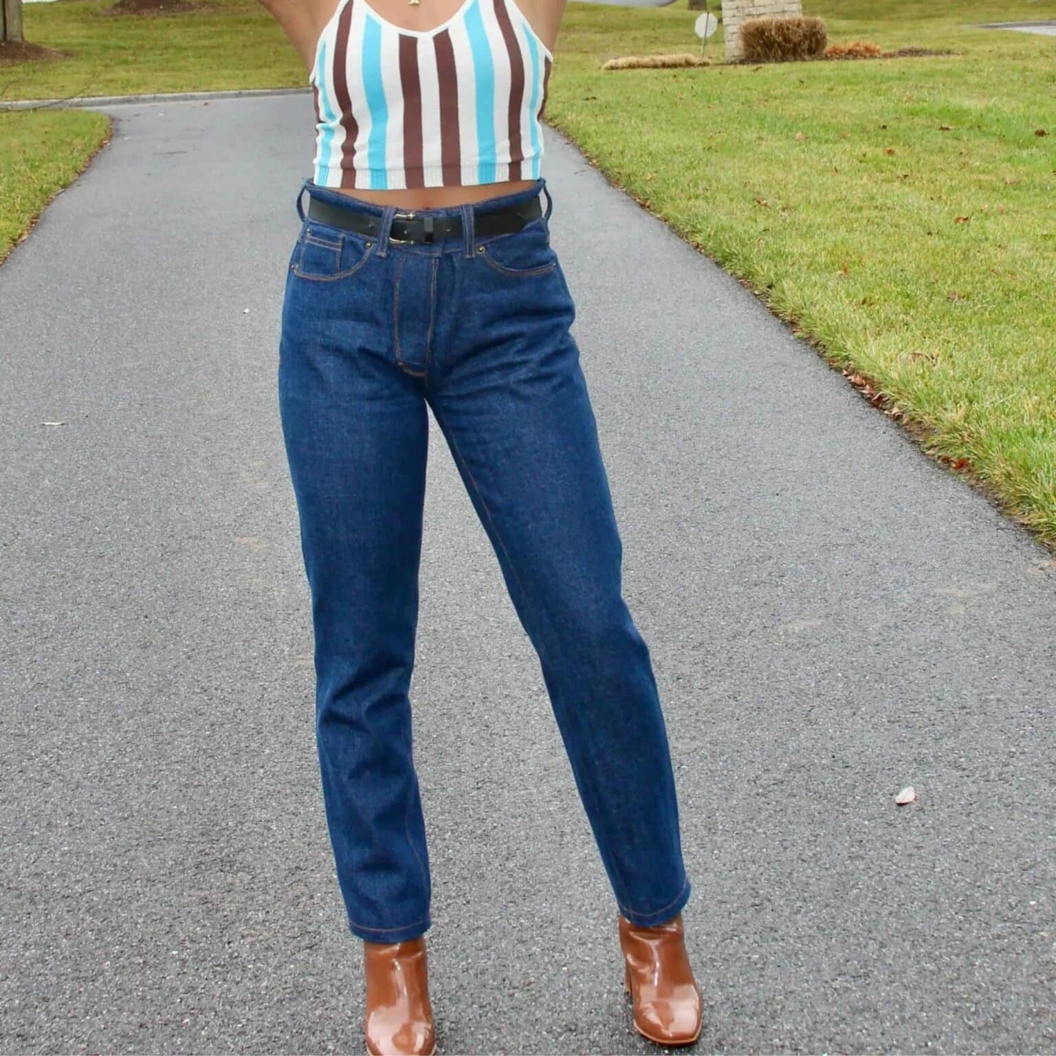 WBM Womens Jeans Dressmaking Kit Blue Denim Fabric