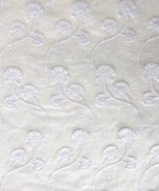 Cotton Voile Fabric Embroidery Flowers