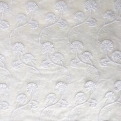 Cotton Voile Fabric Embroidery Flowers