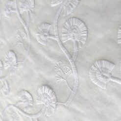 Cotton Voile Fabric Embroidery Flowers