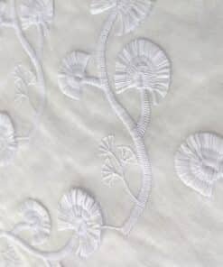 Cotton Voile Fabric Embroidery Flowers