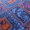 Cotton Satin Fabric Tropical Patchwork