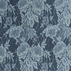 Denim Fabric Cotton Blend Lace Print Mediumweight Rigid 150cm Wide
