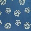 Stretch Denim Fabric Cotton Blend Blue With White Painted Floral Lightweight 160cm Wide