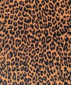 Viscose Fabric Leopard Print Digital Print Ecovero 140cm Wide