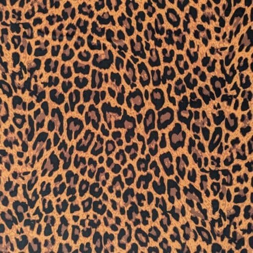 Viscose Fabric Leopard Print Digital Print Ecovero 140cm Wide