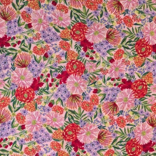 Viscose Fabric Pretty Floral Digital Print Ecovero 140cm Wide