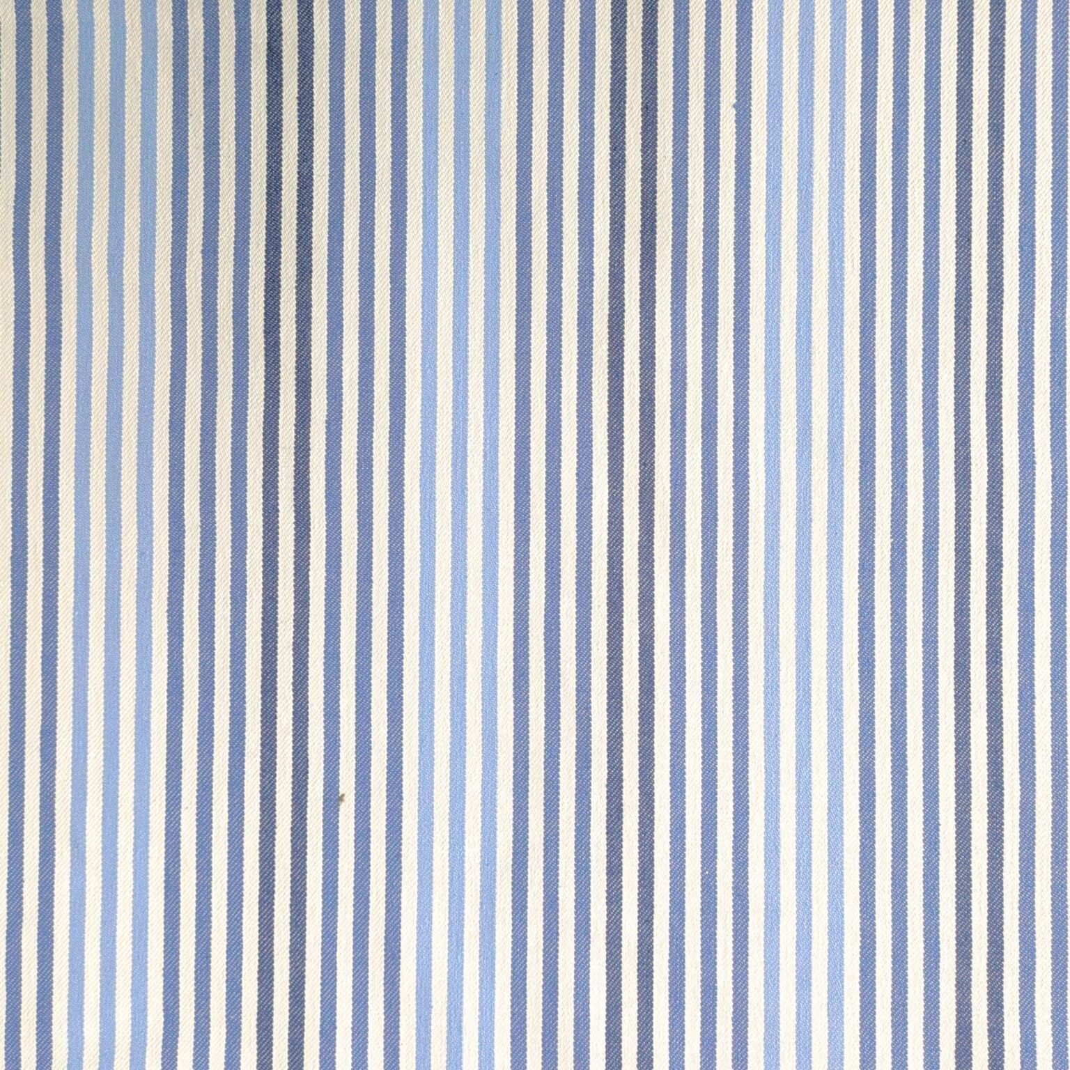 Denim Fabric Cotton Blend Blue Stripe Mediumweight 140cm Wide
