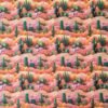 Cotton Fabric Cactus Plants 3D 145cm Wide
