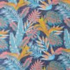 Cotton Chambray Fabric 4oz Flower Leaves 150cm Wide